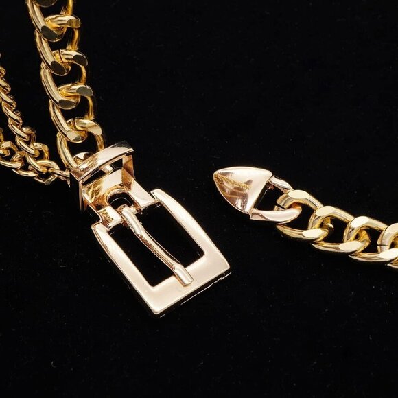 Women Girls Gold Alloy Multi-Layer Waist Chain Belt for Dress Party main image 6